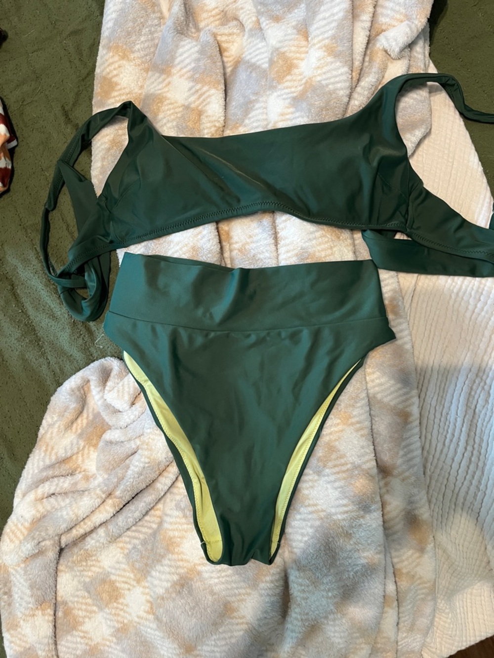 Aerie Scoop Top & High Cut Cheeky Bikini